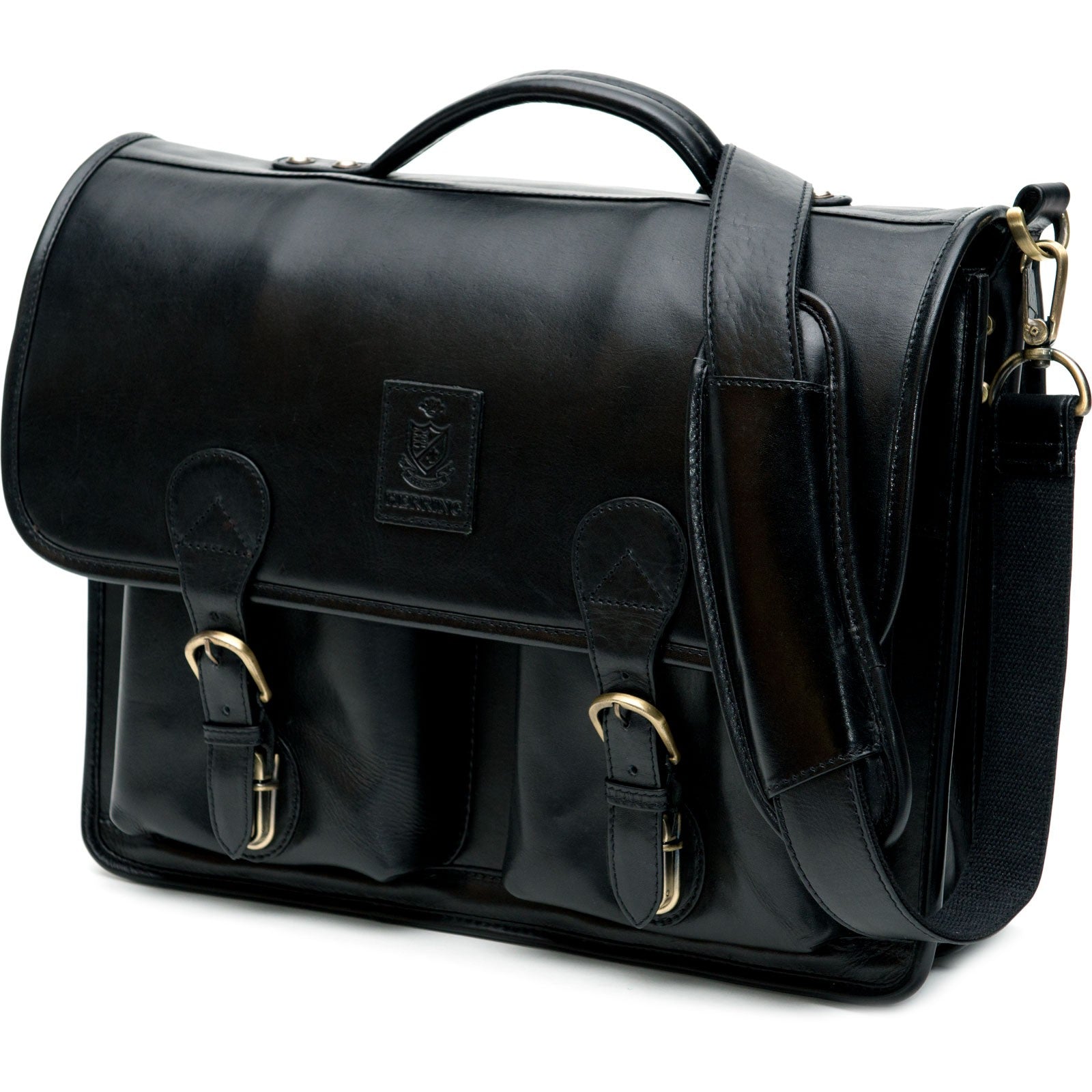 Herring Aldgate Briefcase in black calf – Herring Shoes