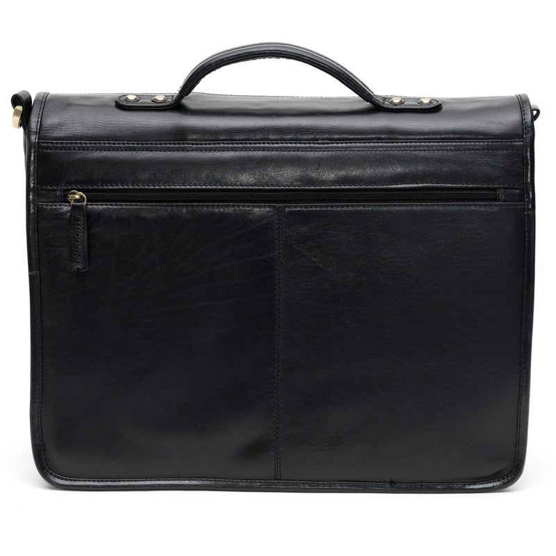 Product image for Herring Aldgate Briefcase in black calf