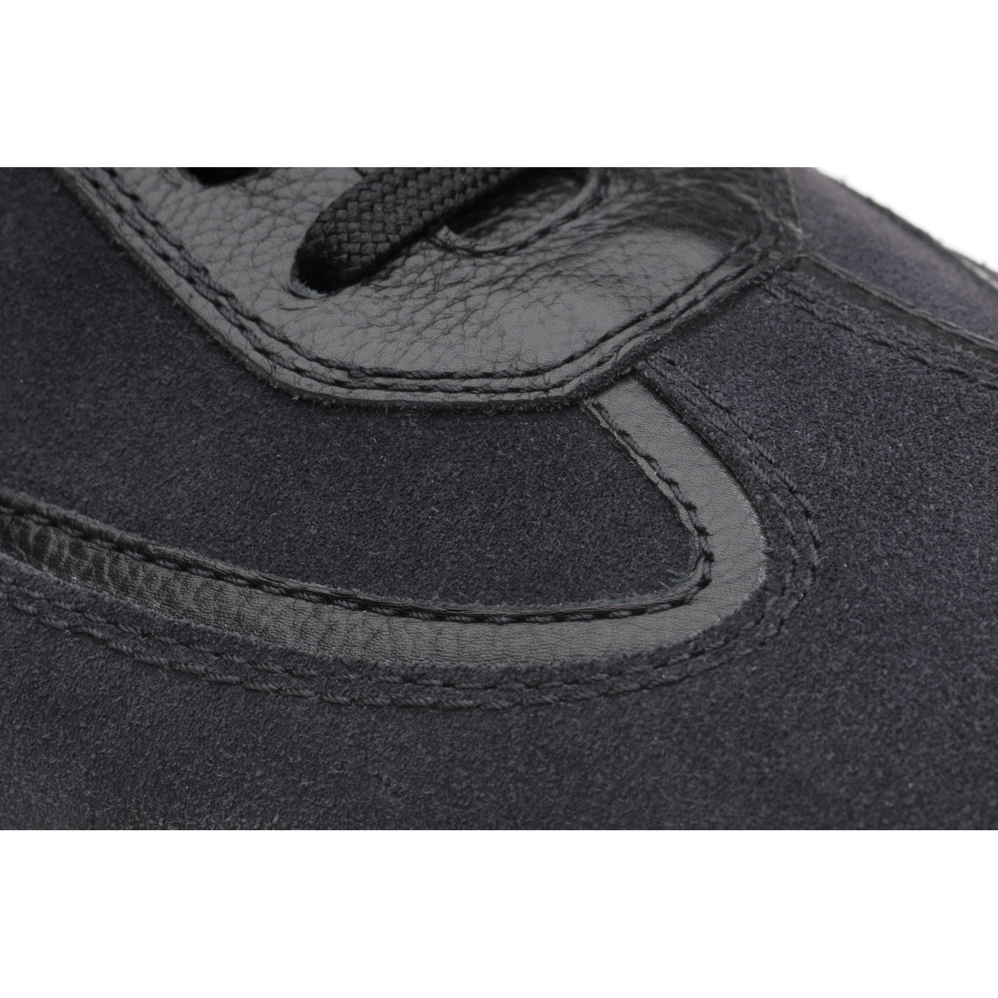 Product image for Herring Algarve in navy suede and black grain
