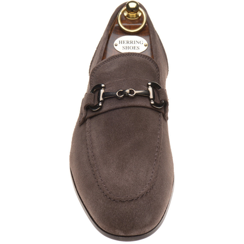 Product image for Herring Ancona mens hybrid-soled loafers in mocha suede