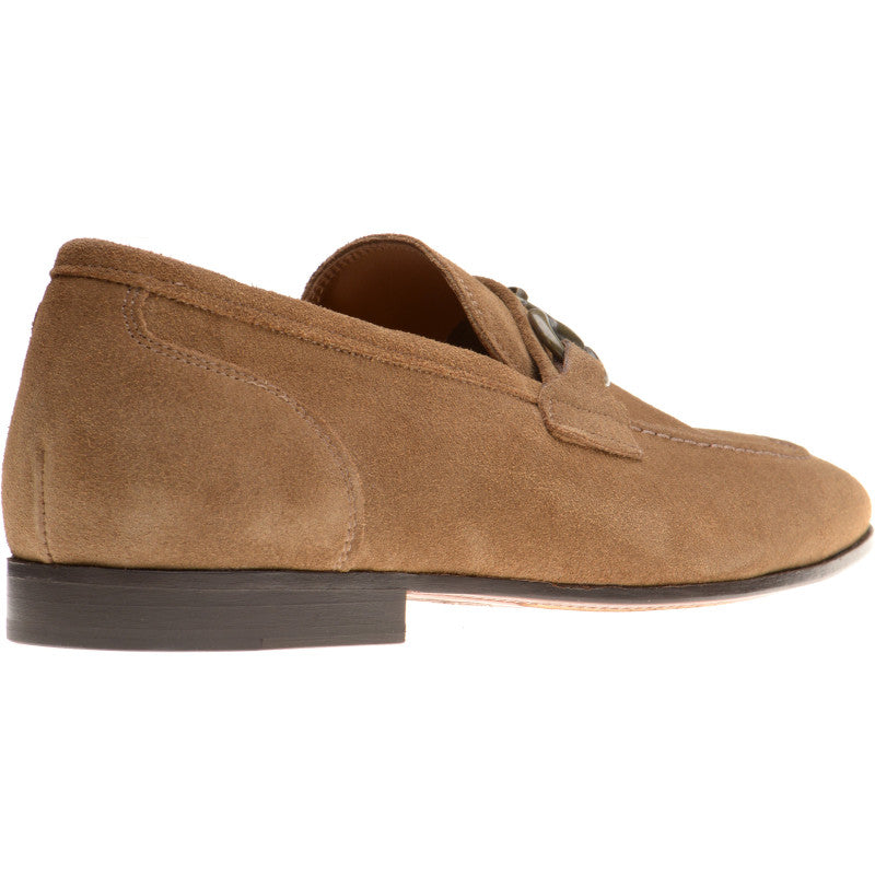 Product image for Herring Ancona mens hybrid-soled loafers in taupe suede