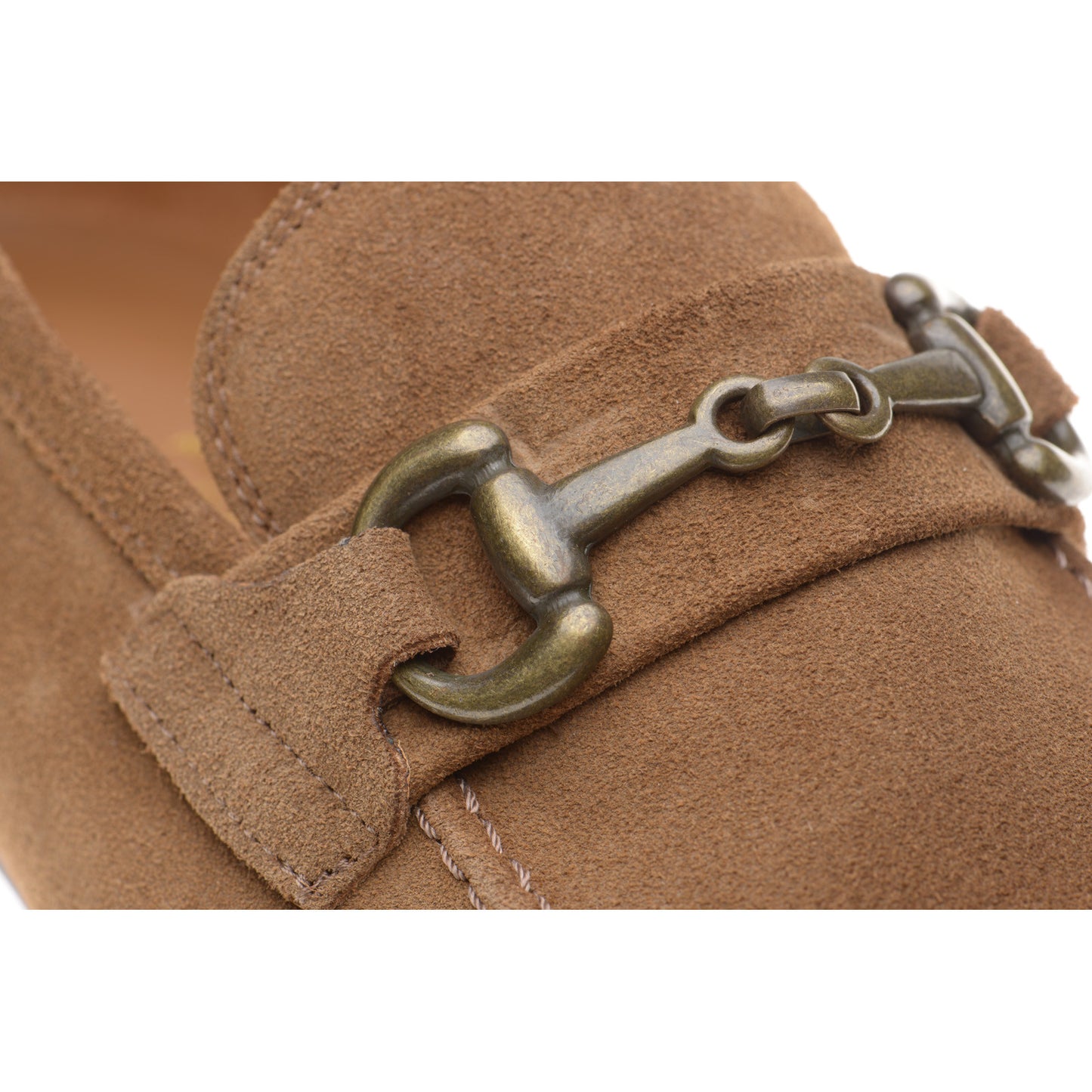 Product image for Herring Ancona mens hybrid-soled loafers in taupe suede