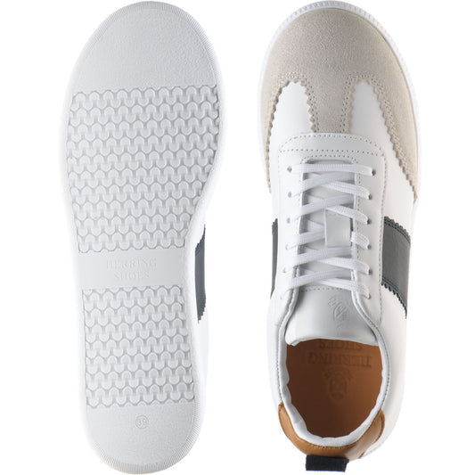 Product image for Herring Angelina ladies rubber-soled trainers in white and navy
