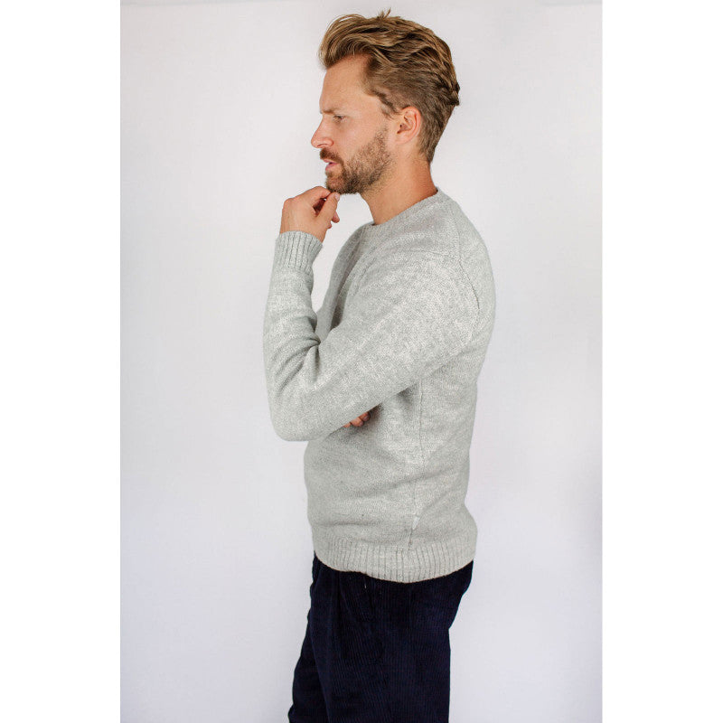 Product image for Herring Annan Crew Jumper by Peregrine in light grey