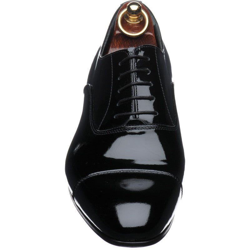 Product image for Herring Aston mens Oxfords in black patent (second)