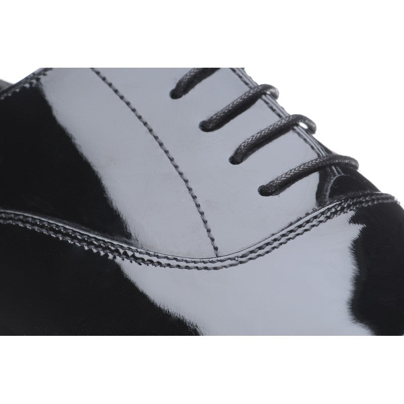 Product image for Herring Aston mens Oxfords in black patent (second)