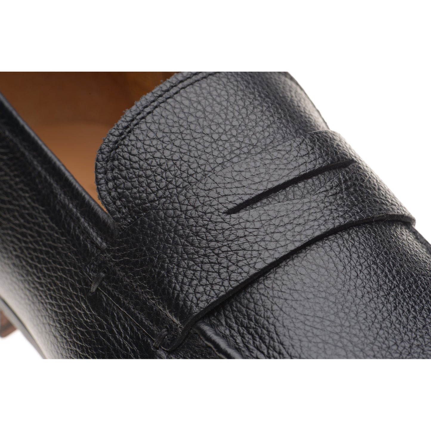 Product image for Herring Barbato mens hybrid-soled loafers in black grain