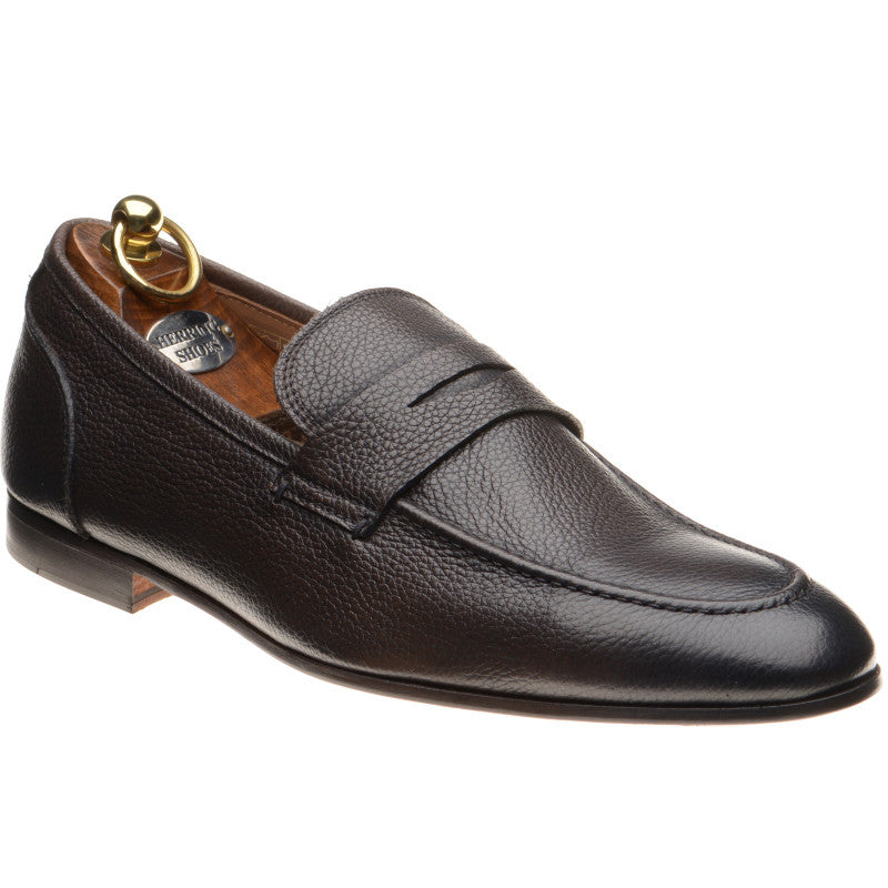 Product image for Herring Barbato mens hybrid-soled loafers in brown grain