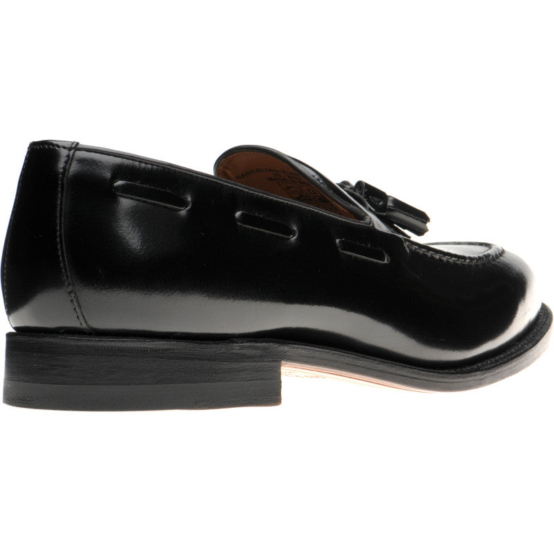 Product image for Herring Barcelona mens tasselled loafers in black rois