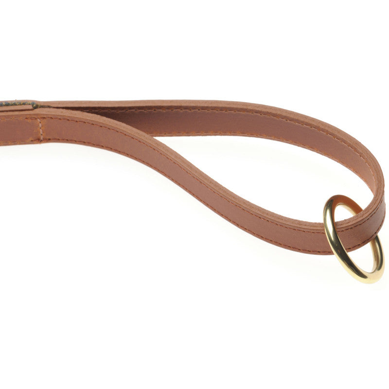 Product image for Herring Barney Dog Lead in tan and tweed