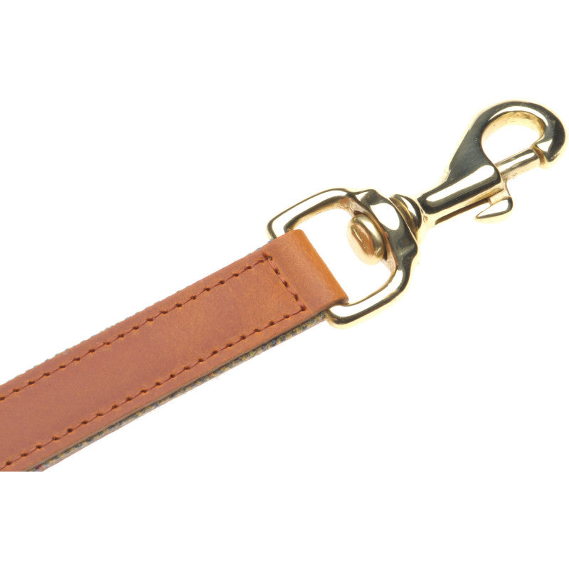 Product image for Herring Barney Dog Lead in tan and tweed