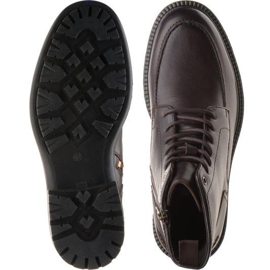 Product image for Herring Beckwith mens rubber-soled boots in dark brown calf