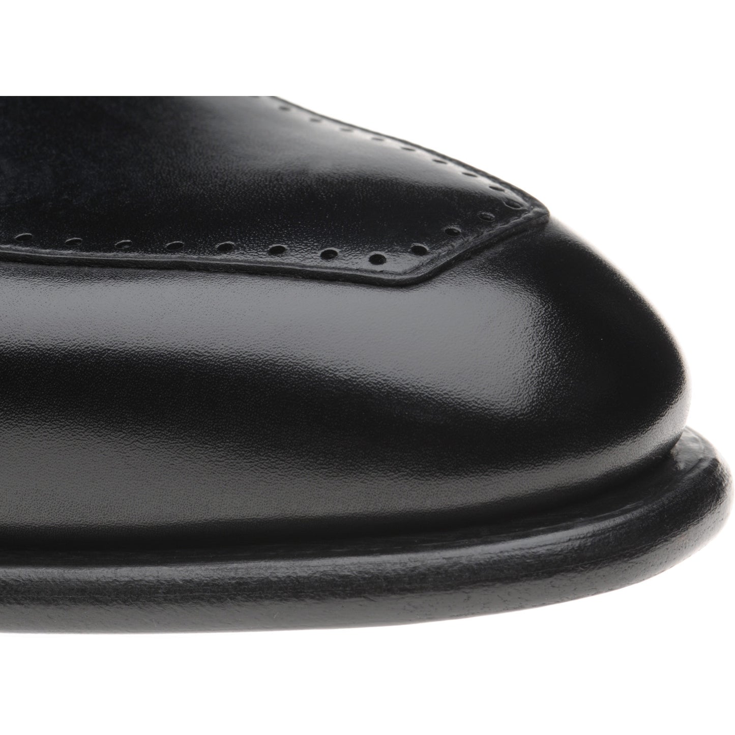 Product image for Herring Belmont mens loafers in black calf