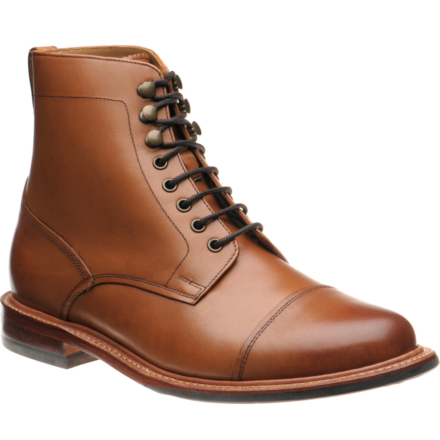 Product image for Herring Belstone mens hybrid-soled boots in tan calf