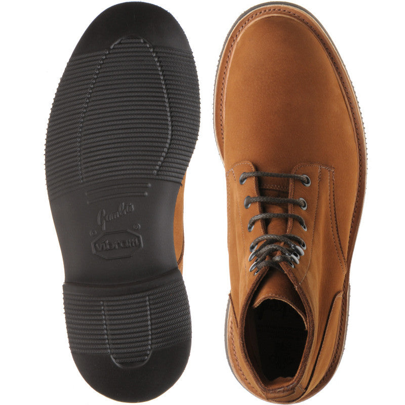 Product image for Herring Bernwood mens rubber-soled boots in whiskey hydro nubuck