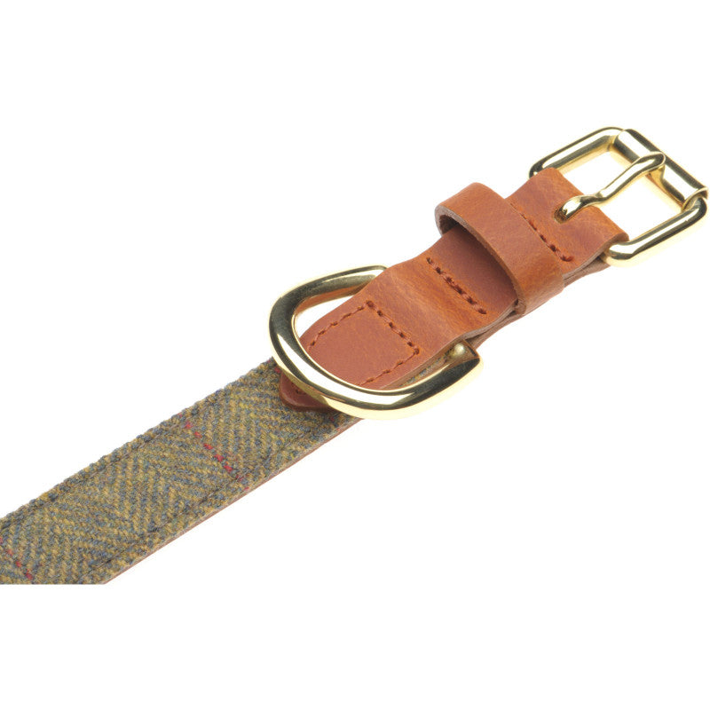 Product image for Herring Bonnie Dog Collar in tan and tweed