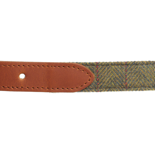 Product image for Herring Bonnie Dog Collar in tan and tweed