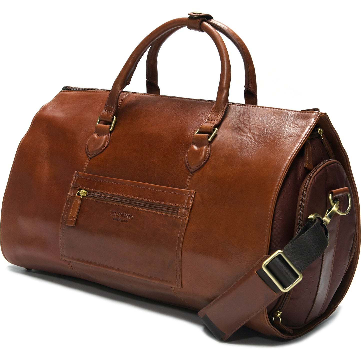 Product image for Herring Boringdon Holdall in dark chestnut