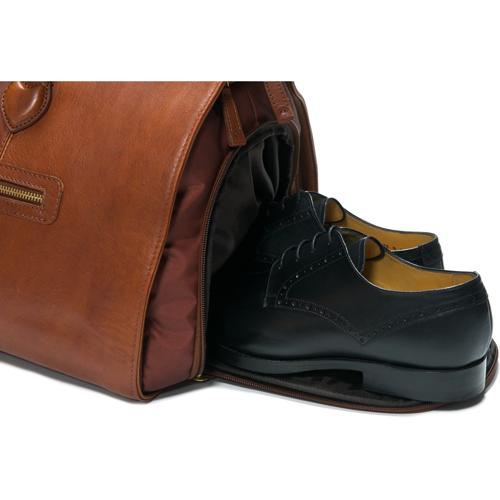 Product image for Herring Boringdon Holdall in dark chestnut