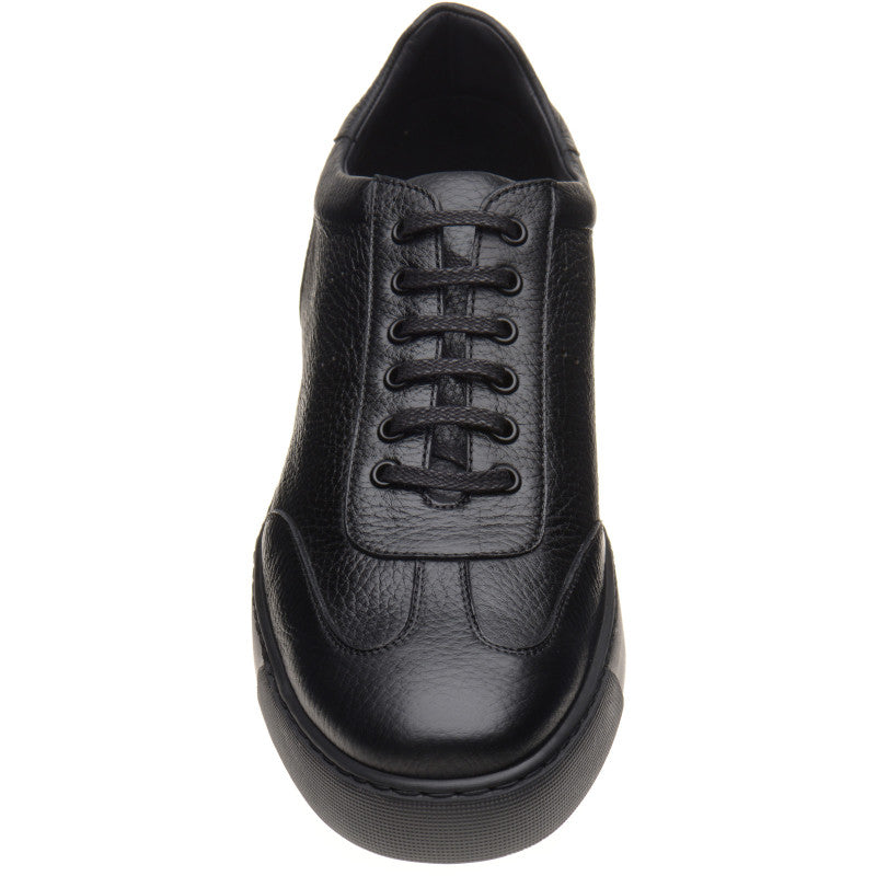 Product image for Herring Brendon mens rubber-soled trainers in black grain