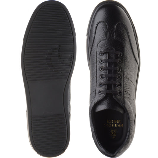 Product image for Herring Brendon mens rubber-soled trainers in black grain