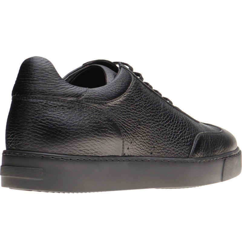 Product image for Herring Brendon mens rubber-soled trainers in black grain