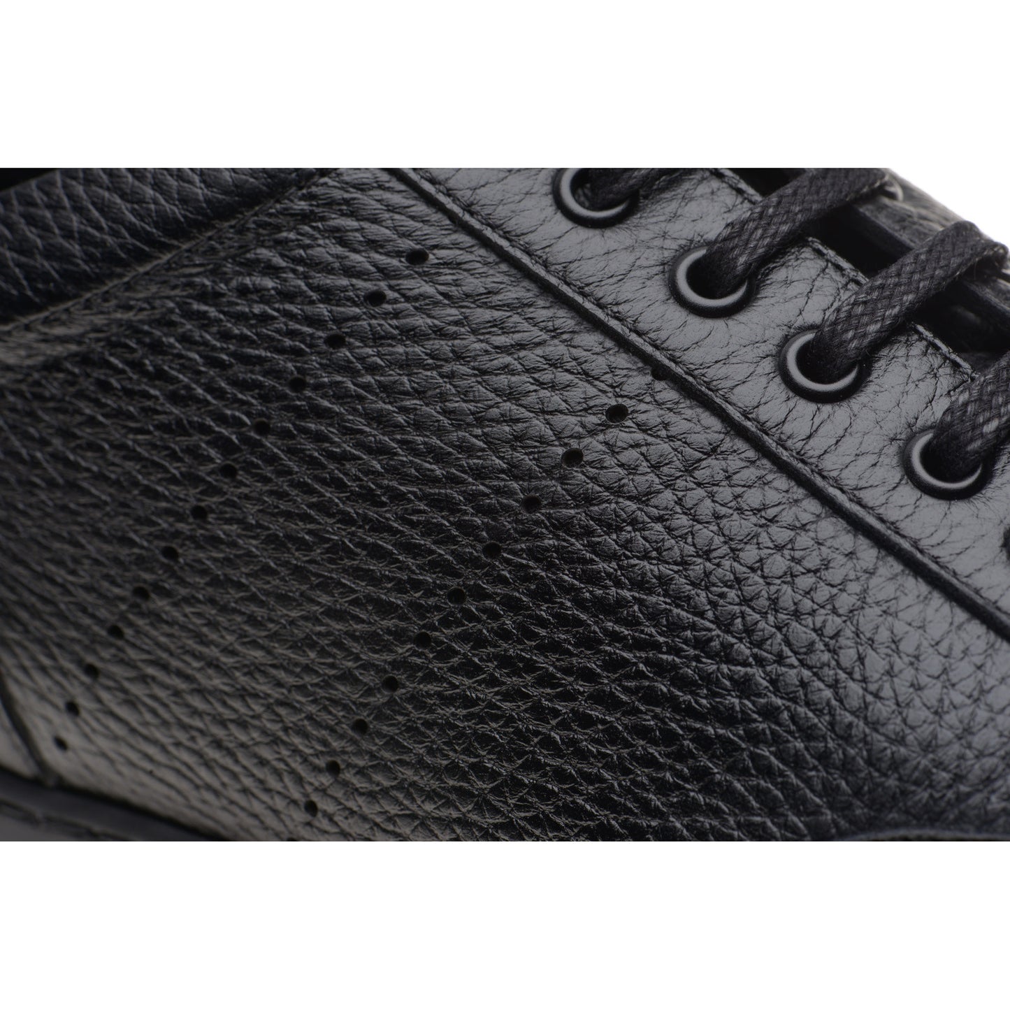 Product image for Herring Brendon mens rubber-soled trainers in black grain