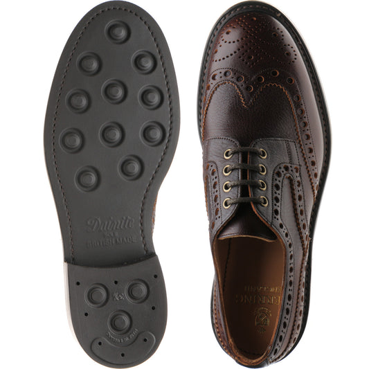 Product image for Herring Burford R mens rubber-soled brogues in whisky kudu