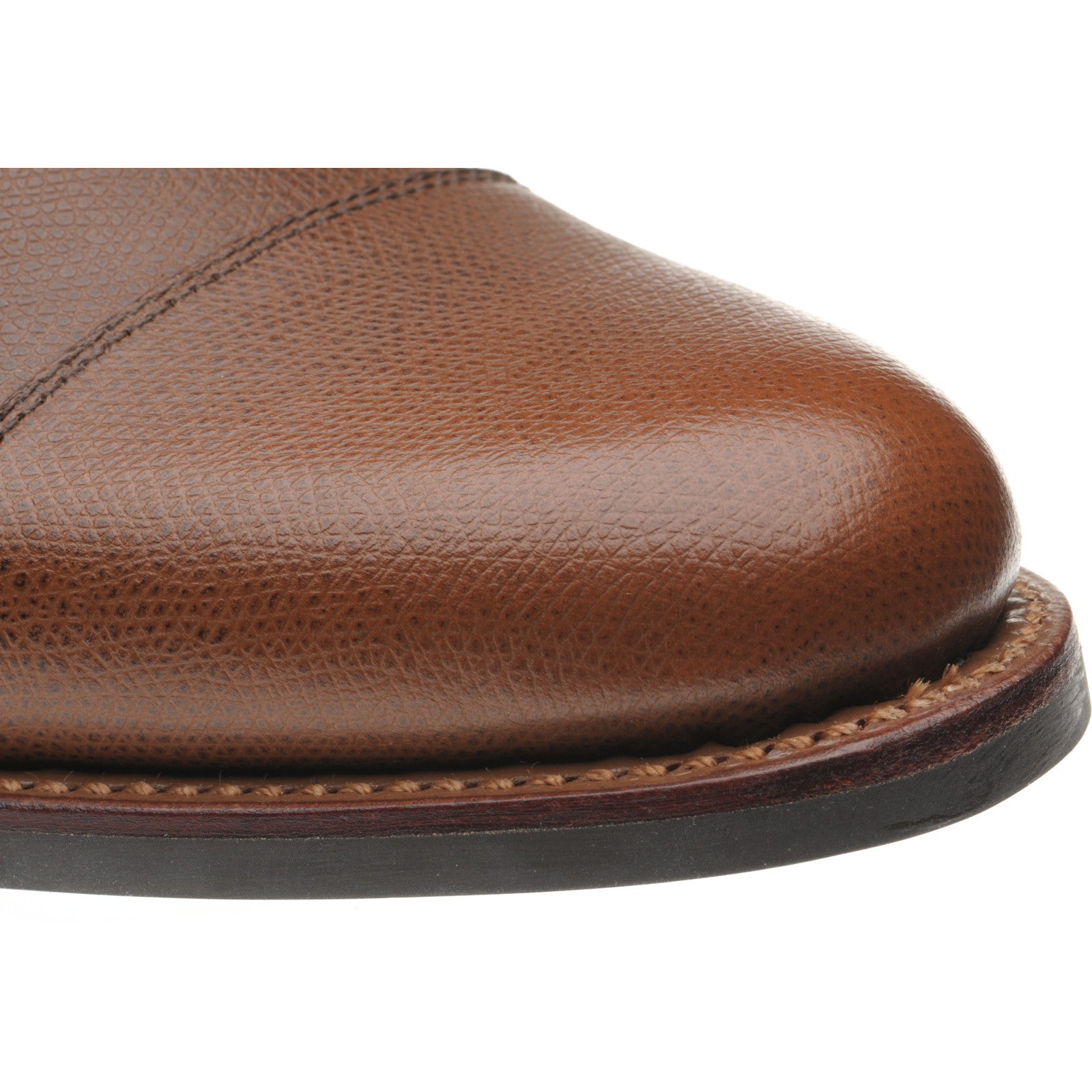 Product image for Herring Caldbeck Rubber mens rubber-soled boots in cognac grain calf