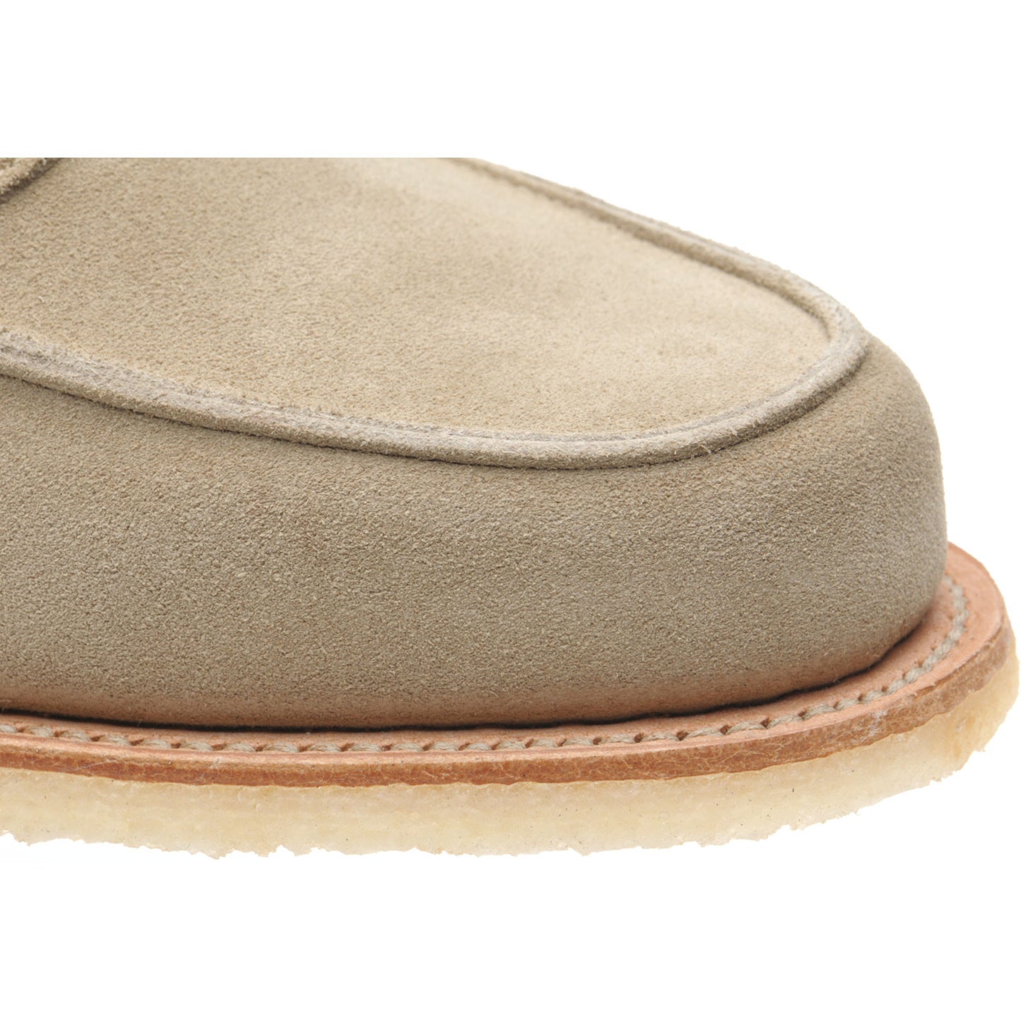Product image for Herring Cannes mens rubber-soled loafers in sand suede
