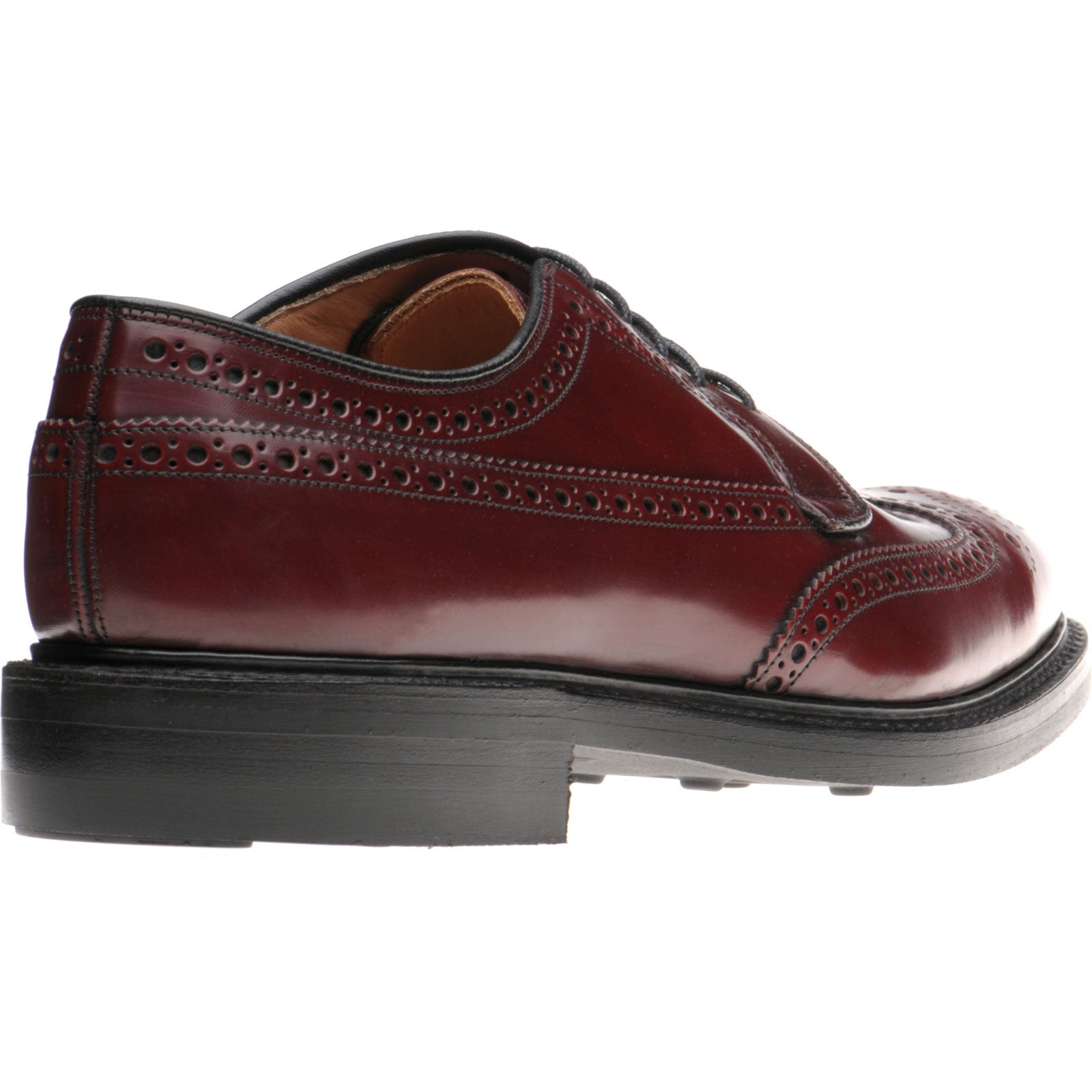 Product image for Herring Canning II (Rubber) mens rubber-soled brogues in burgundy polished
