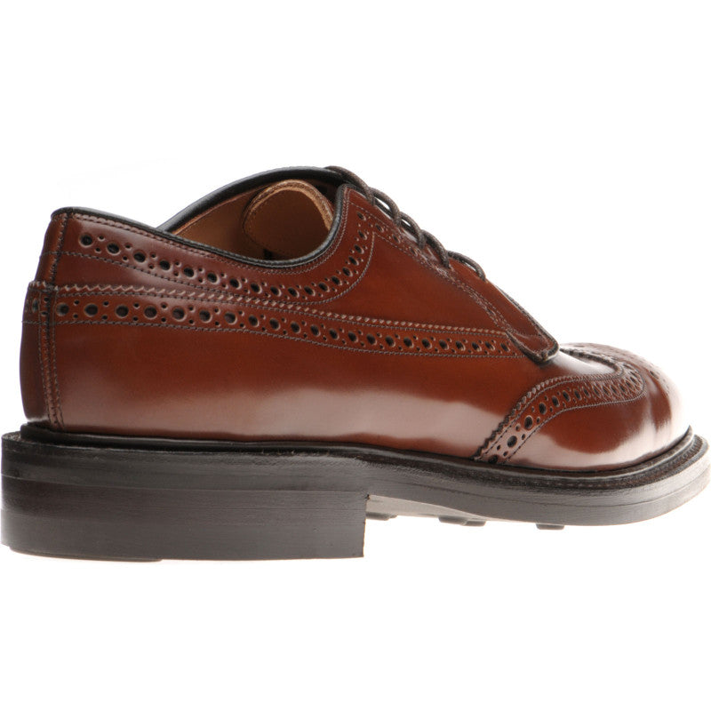 Product image for Herring Canning II (Rubber) mens rubber-soled brogues in santalum brown polished
