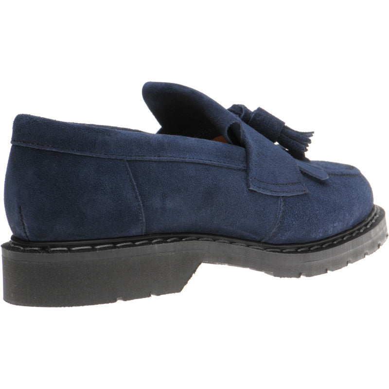 Product image for Herring Charlie ladies rubber-soled tasselled loafers in navy suede