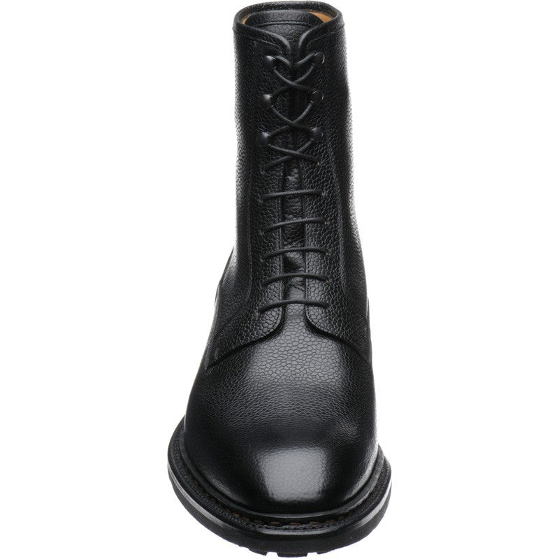 Product image for Herring Churchstow Norwegian mens rubber-soled boots in black grain