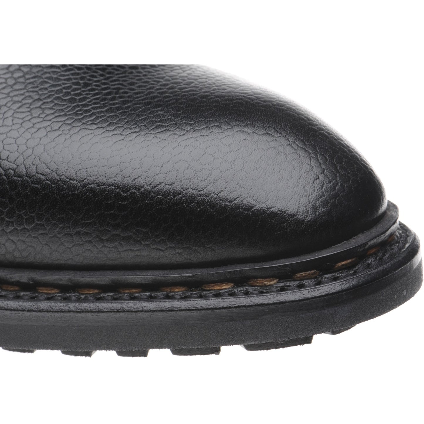 Product image for Herring Churchstow Norwegian mens rubber-soled boots in black grain