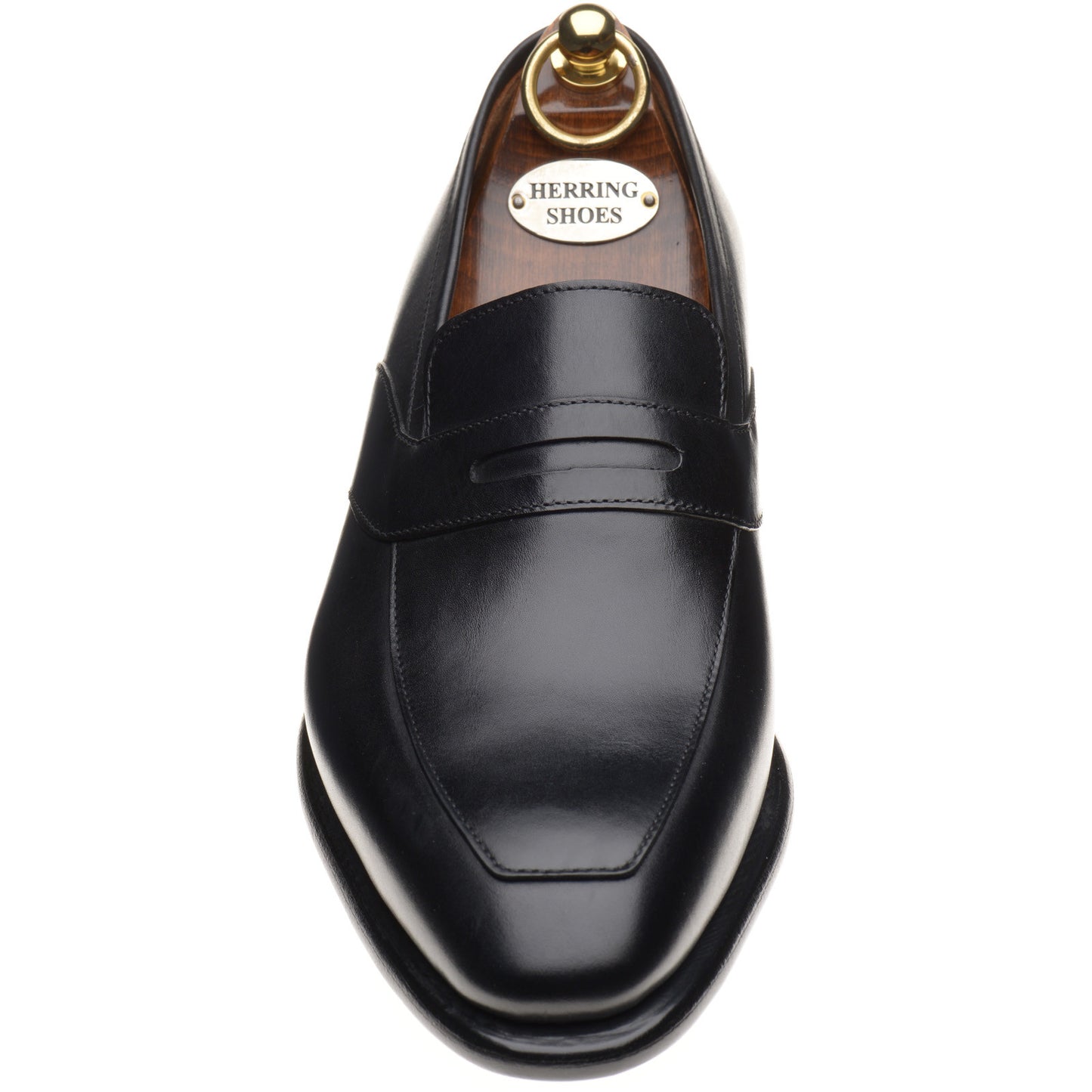 Product image for Herring Cleveland mens loafers in black calf