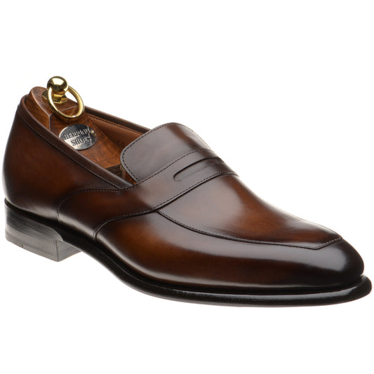 Product image for Herring Cleveland mens loafers in tobacco calf