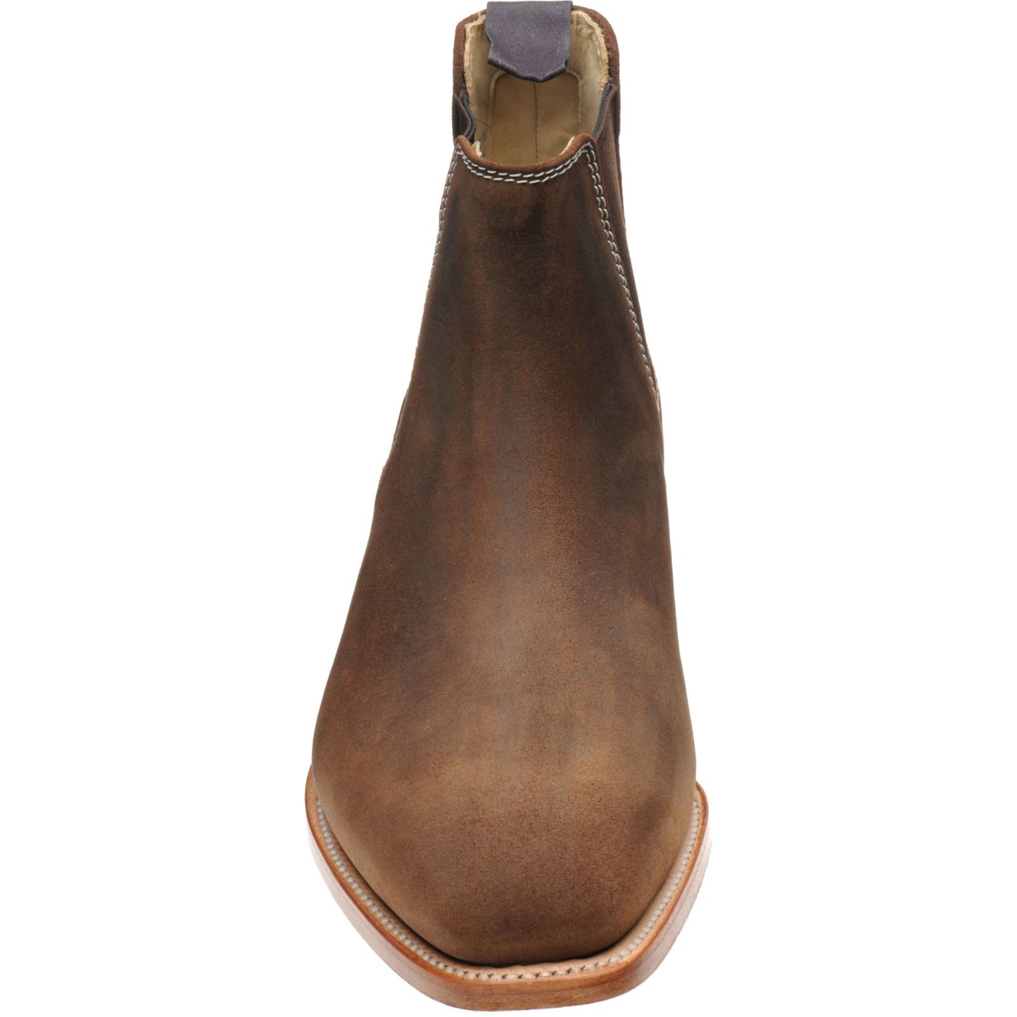 Product image for Herring Coburn mens Chelsea boots in brown waxy suede