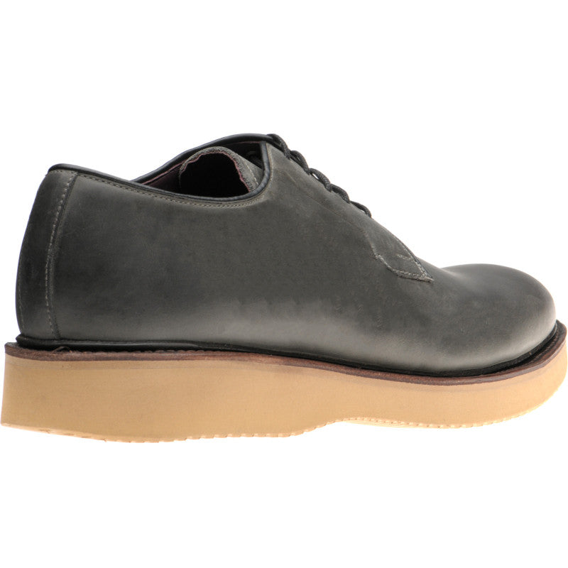 Product image for Herring Cookham mens rubber-soled Derby shoes in washed grey