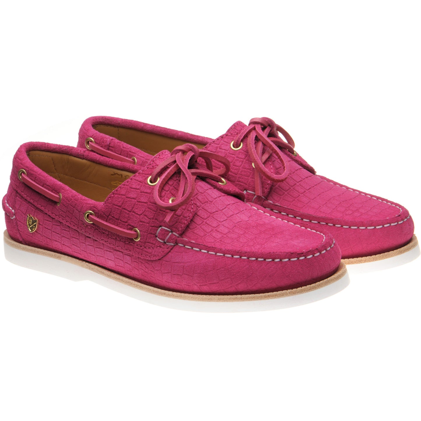 Product image for Herring Cordelia in pink moc croc suede