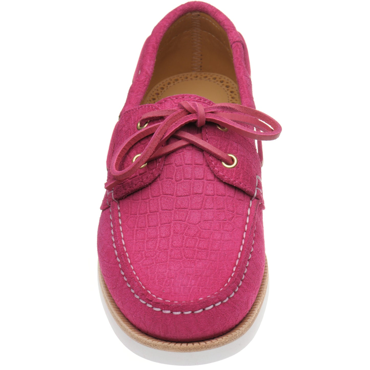 Product image for Herring Cordelia in pink moc croc suede