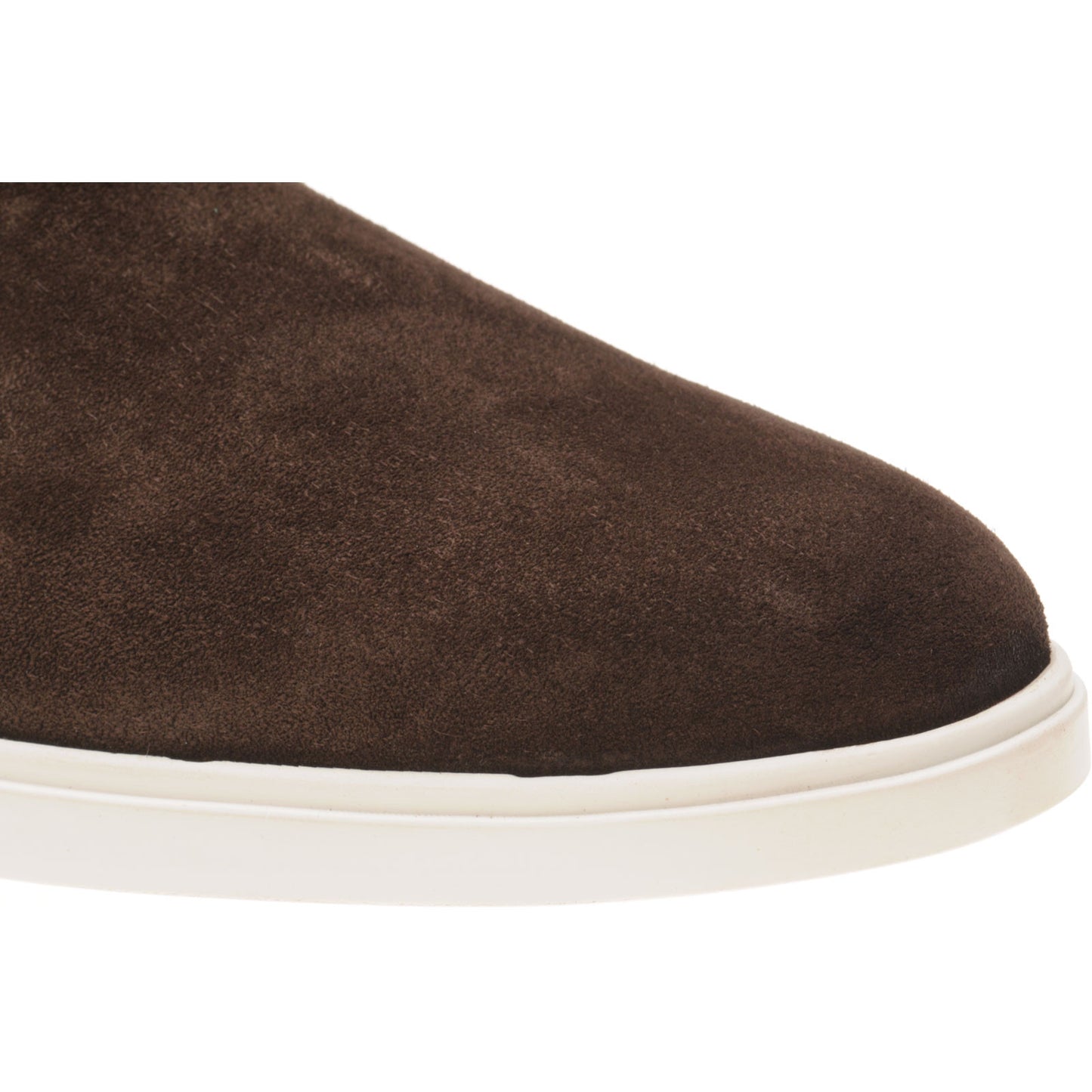 Product image for Herring Corvette mens rubber-soled Chelsea boots in dark brown suede