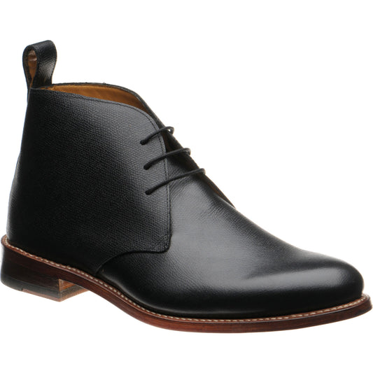 Product image for Herring Cosdon mens Chukka boots in black grain