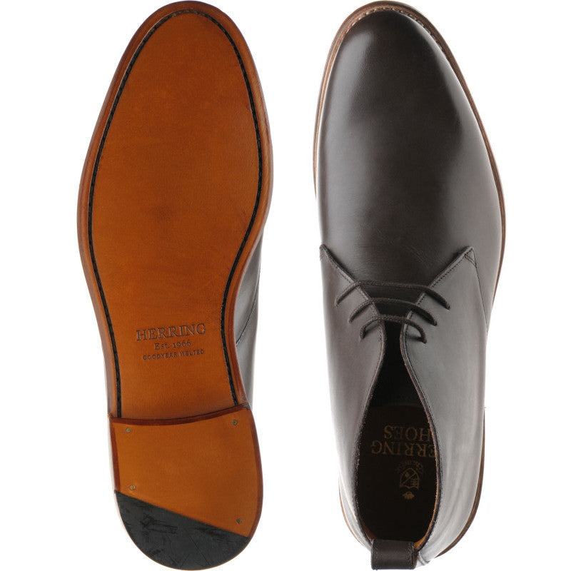 Product image for Herring Cosdon mens Chukka boots in mocha calf