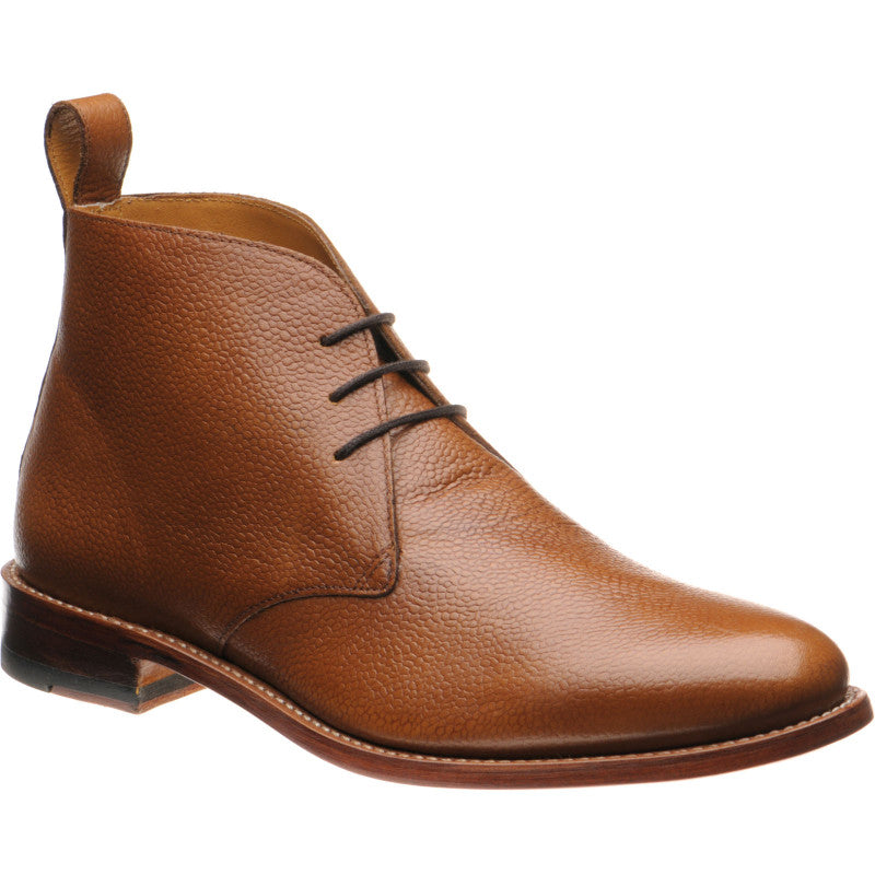 Product image for Herring Cosdon mens Chukka boots in tan grain