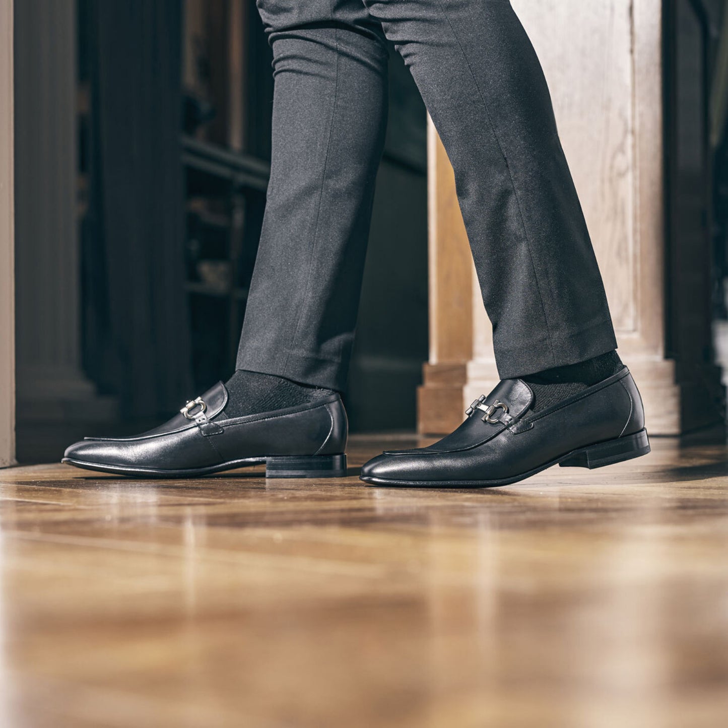 Product image for Herring Dillon in black calf