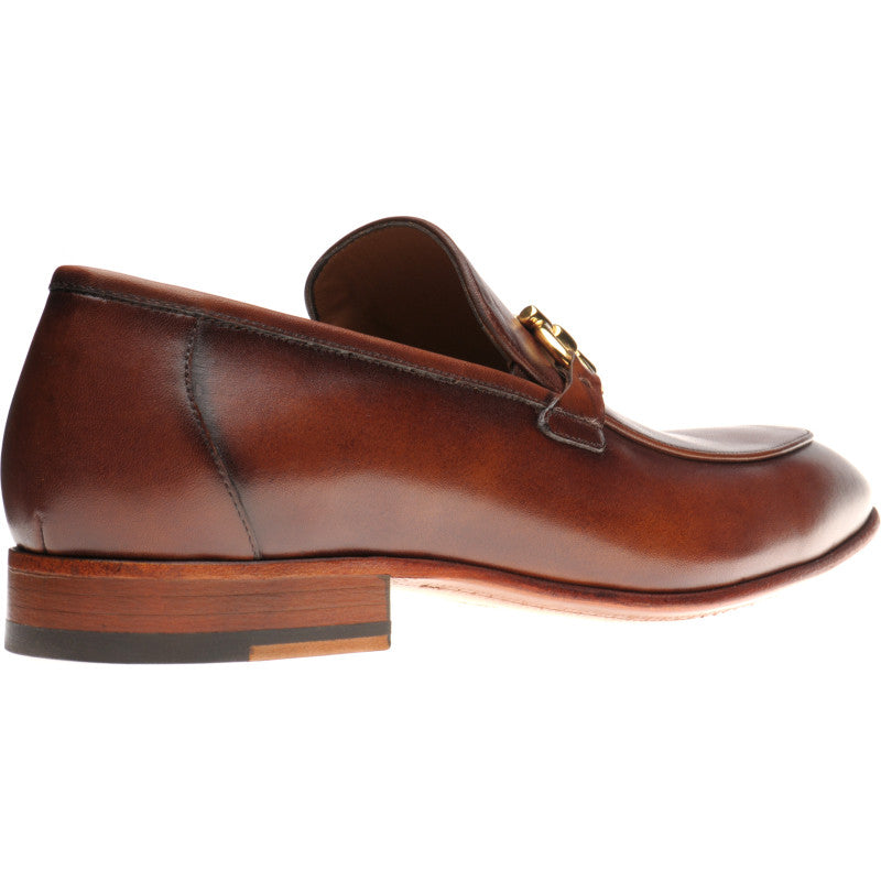 Product image for Herring Dillon mens loafers in conker calf