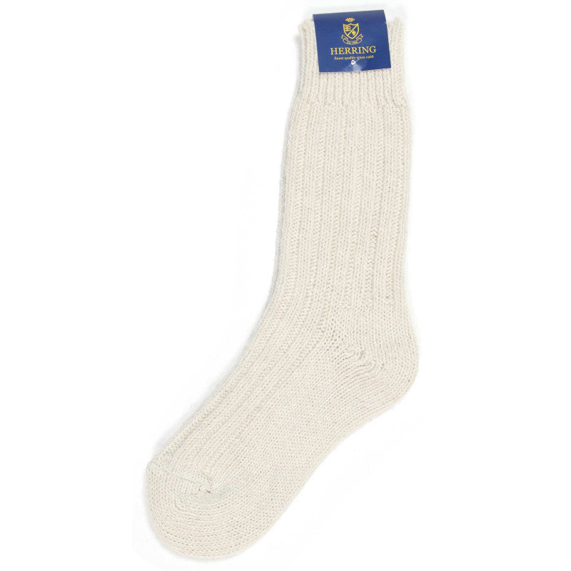 Product image for Herring Donegal Ladies Wool Sock in ecru