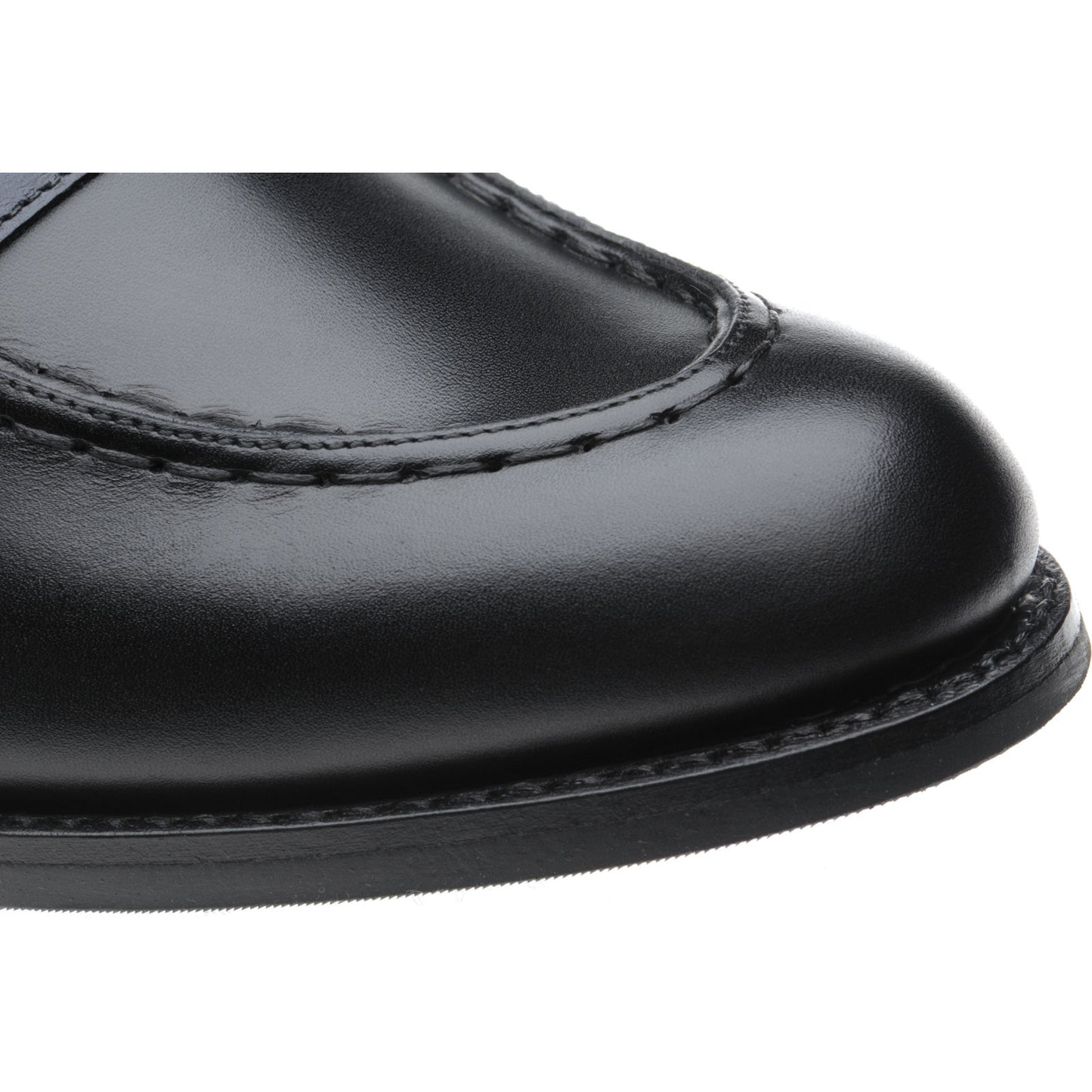 Product image for Herring Emma ladies rubber-soled loafers in black and navy calf