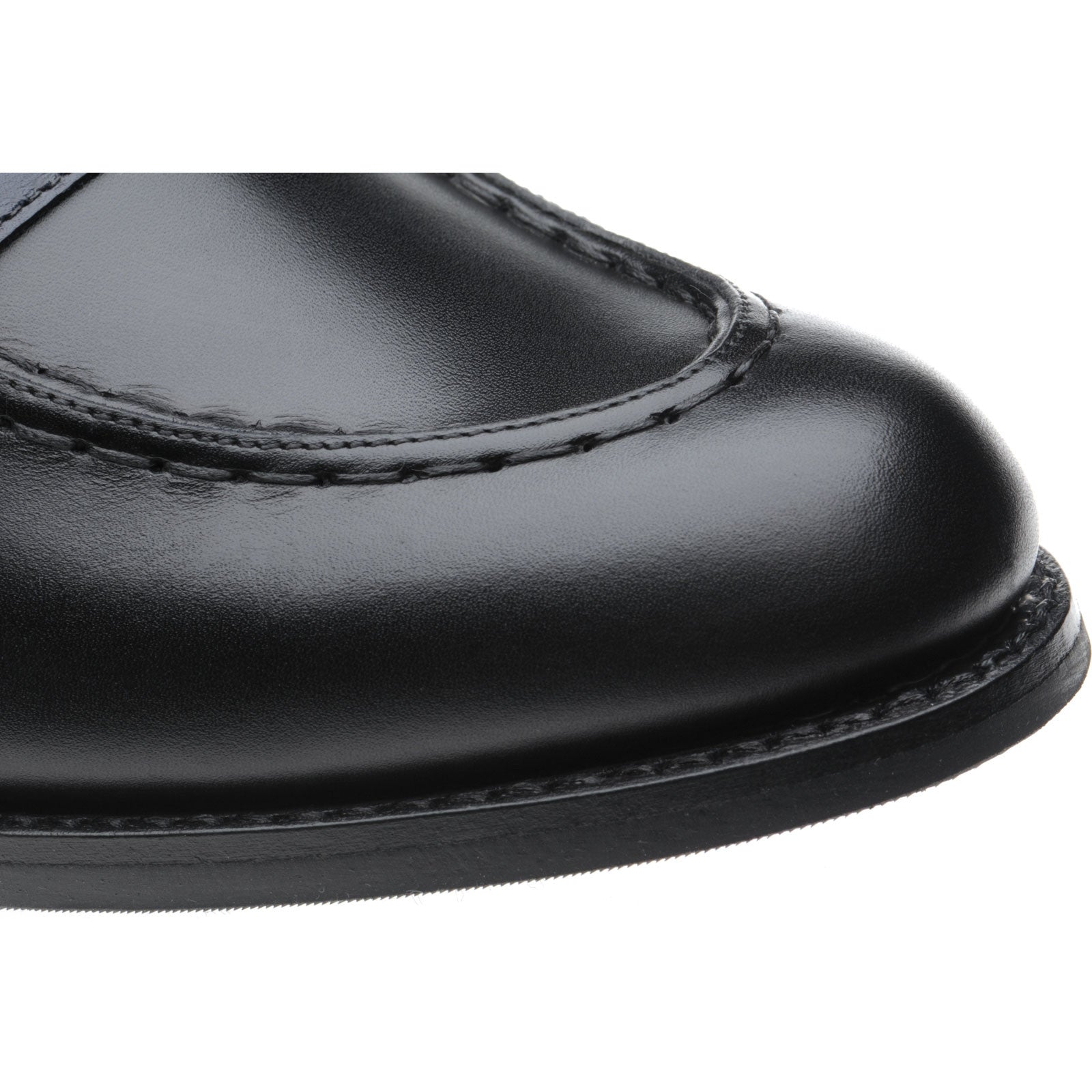 Product image for Herring Emma ladies rubber-soled loafers in black and navy calf